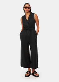 Bella Linen Wrap Jumpsuit