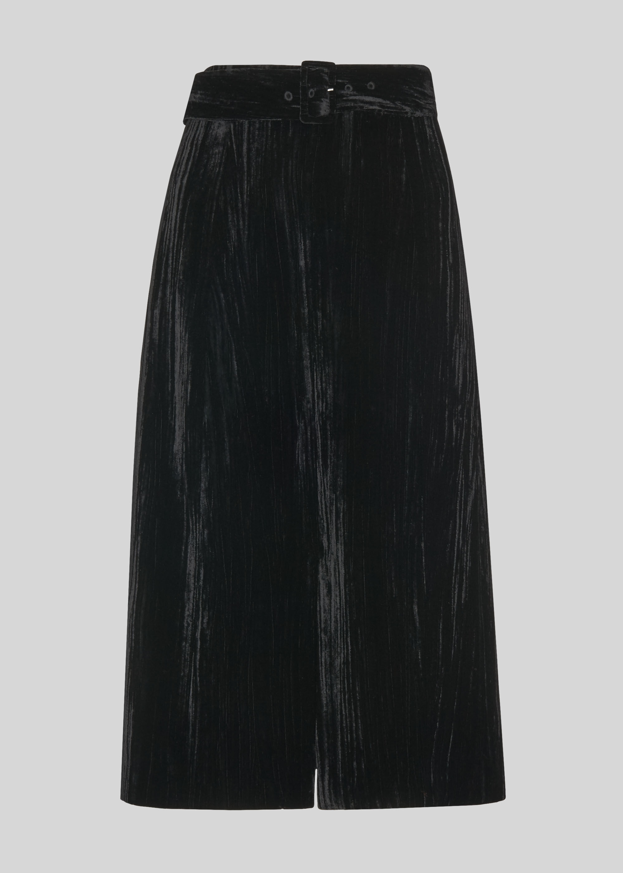 Black crushed velvet skirt 2025