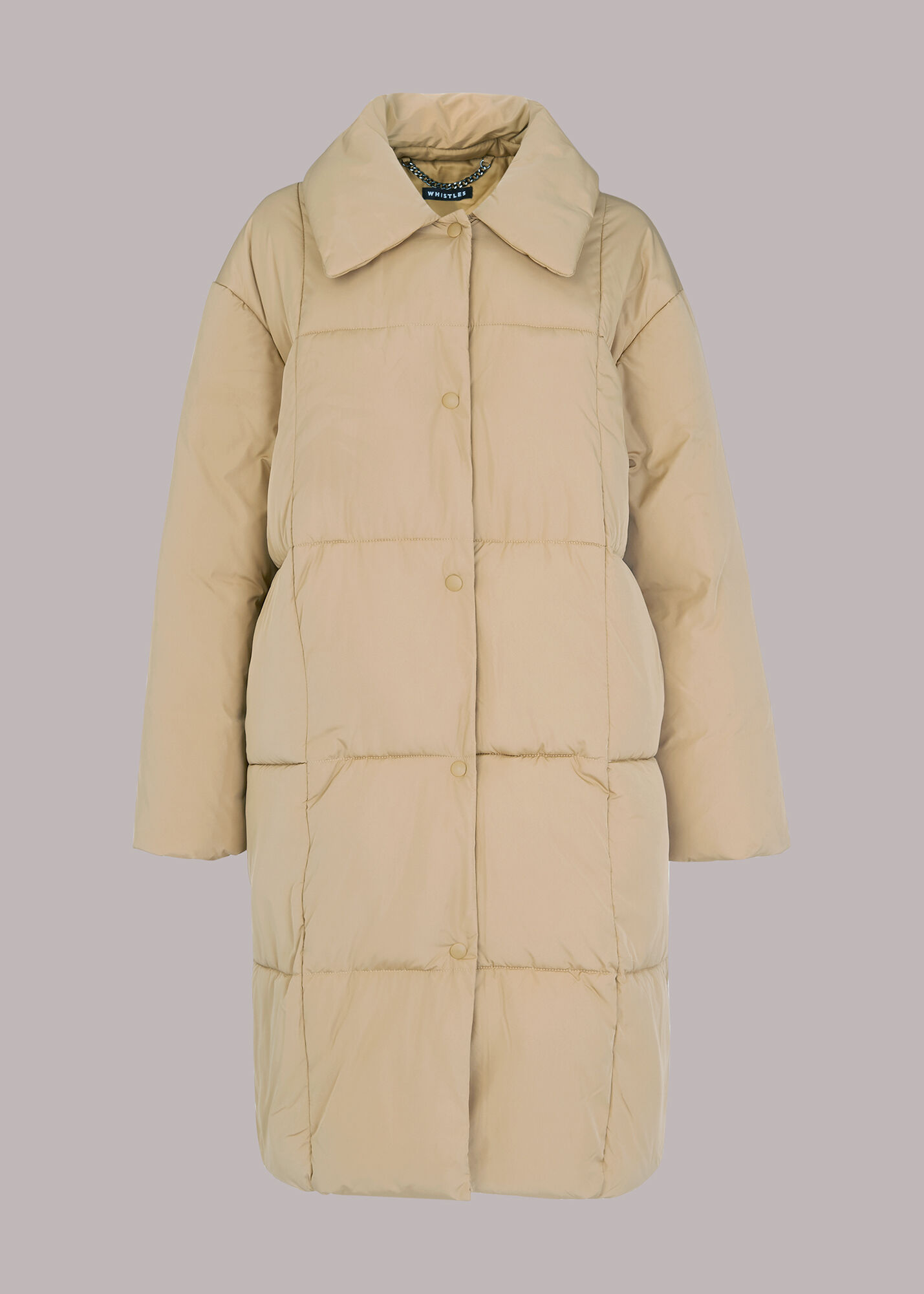 Camel discount down coat