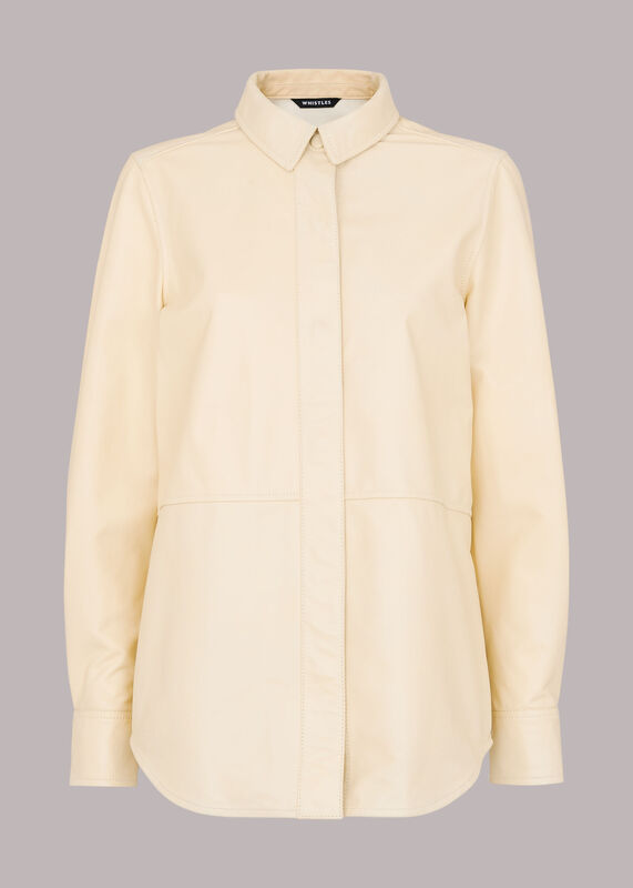 Leather Panelled Shirt