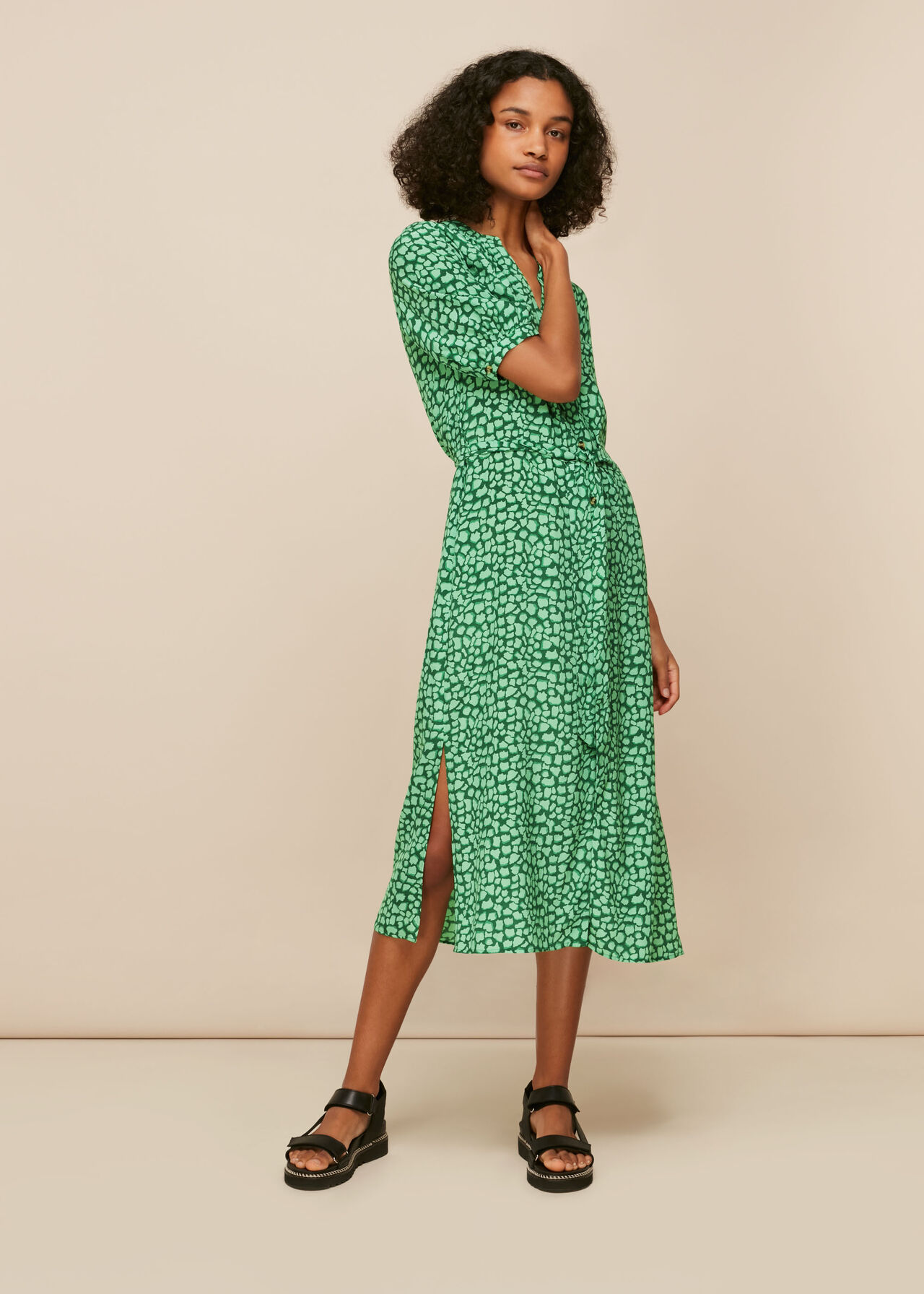 Olivia Giraffe Midi Dress