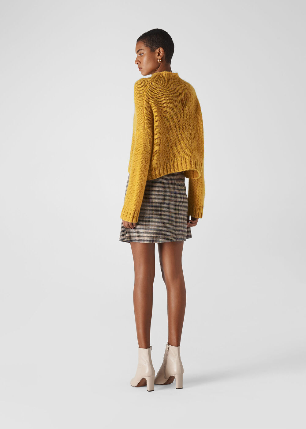 Oversized Textured Knit Yellow