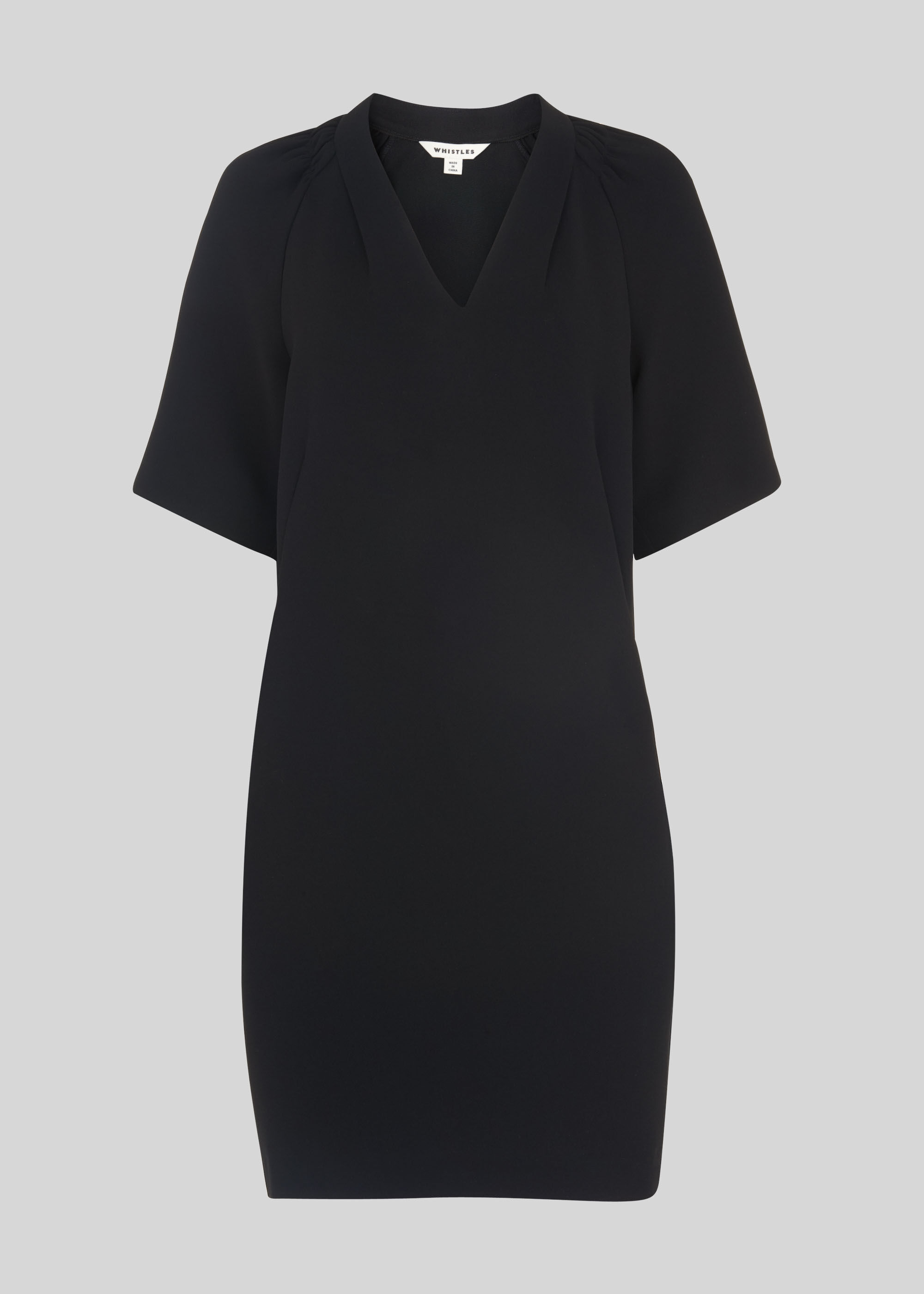 Black Devyn Crepe Dress WHISTLES