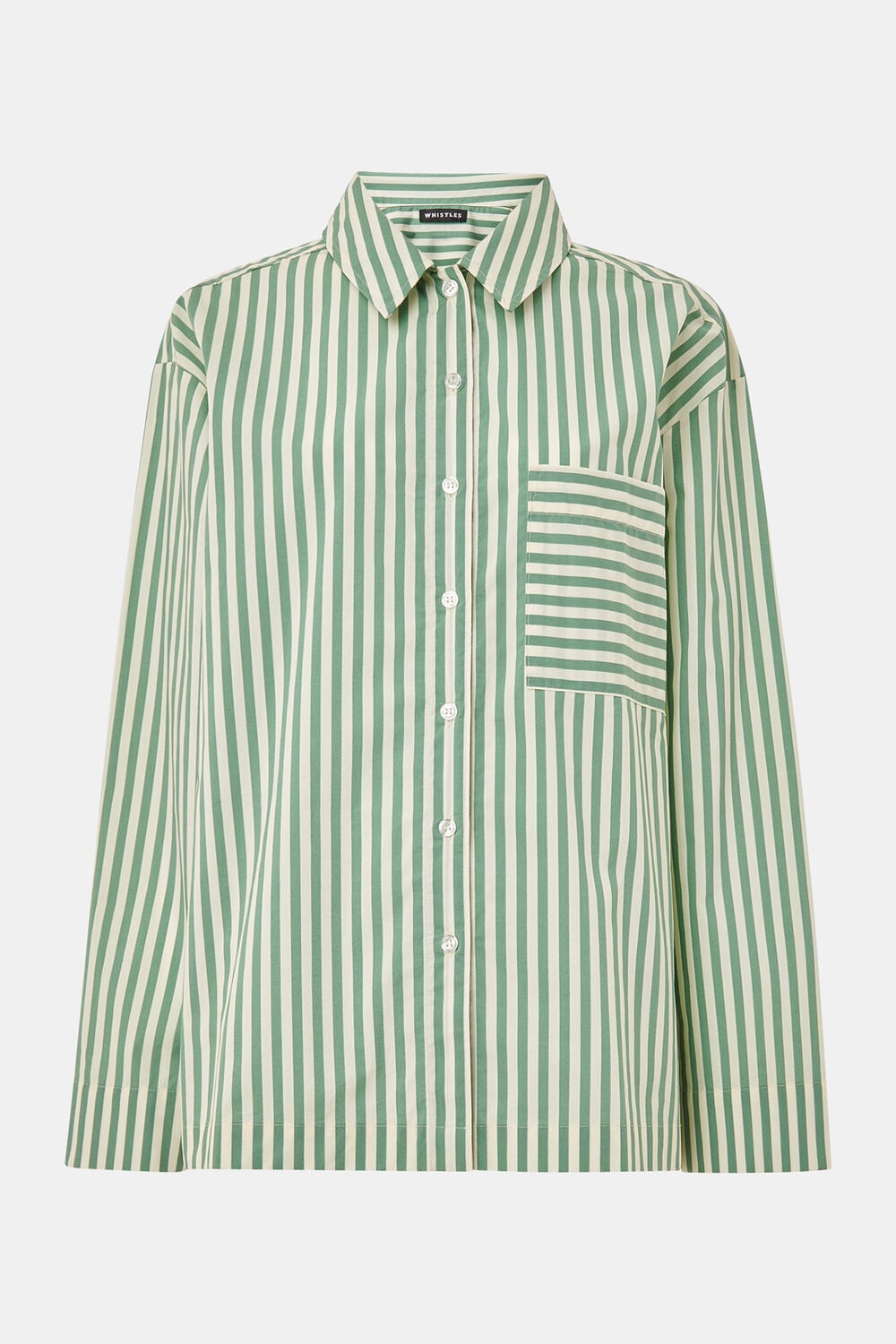 Cotton Stripe Pyjama Shirt