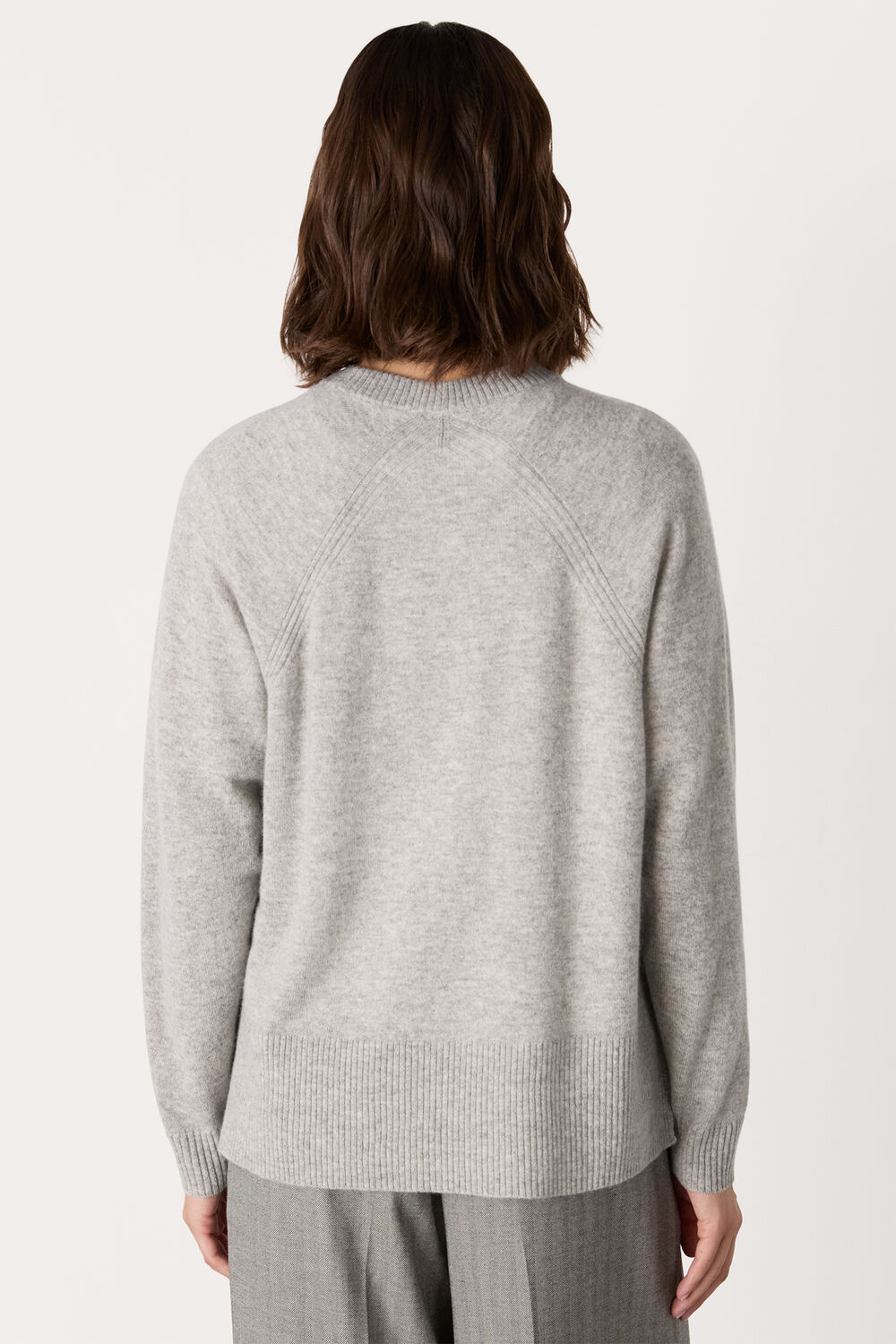 Grey Marl Ultimate Cashmere Crew Neck Sweater