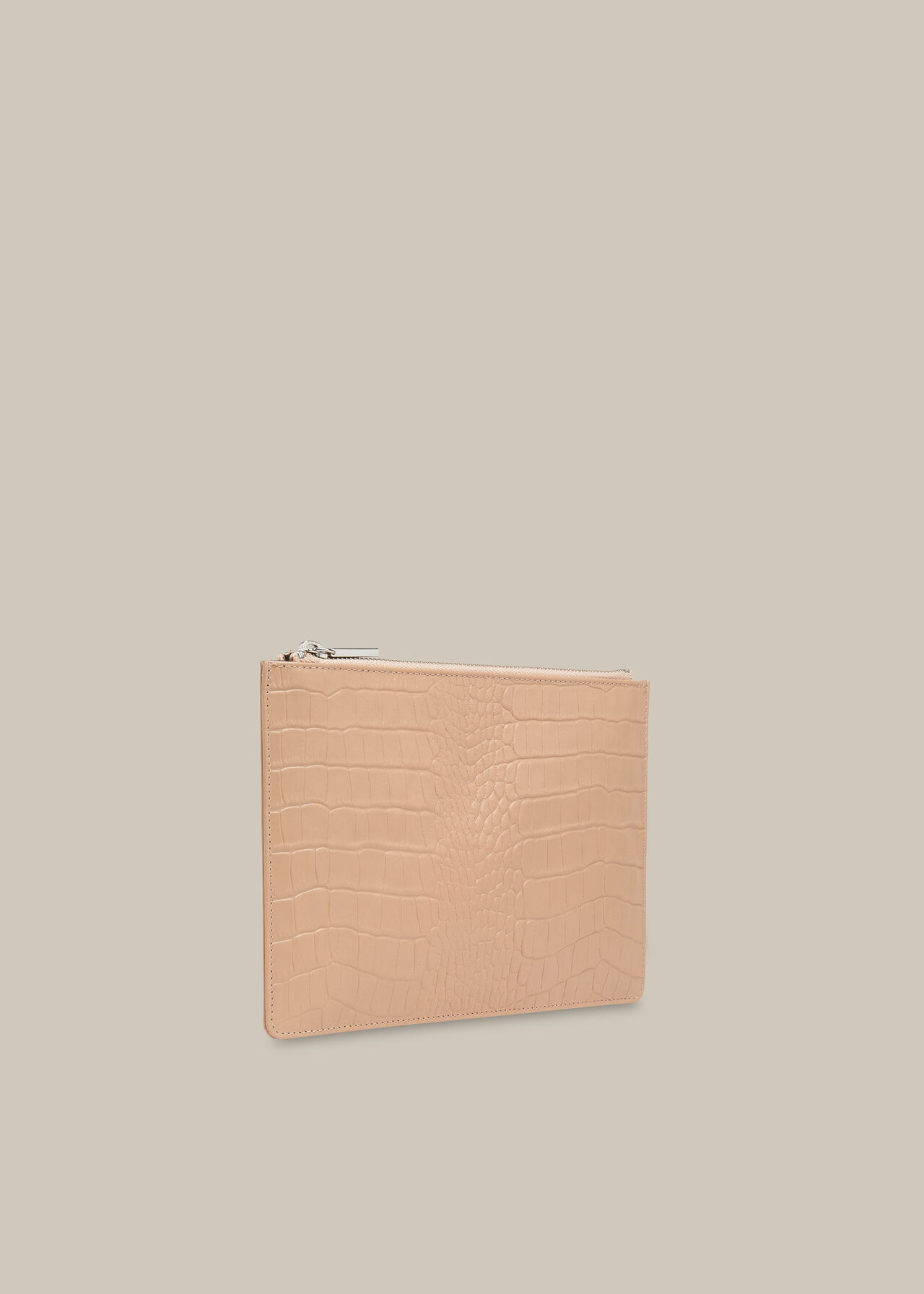 Matte Croc Small Clutch
