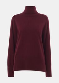 Cashmere Seam Roll Neck Knit