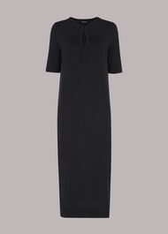 Keyhole Jersey Midi Dress