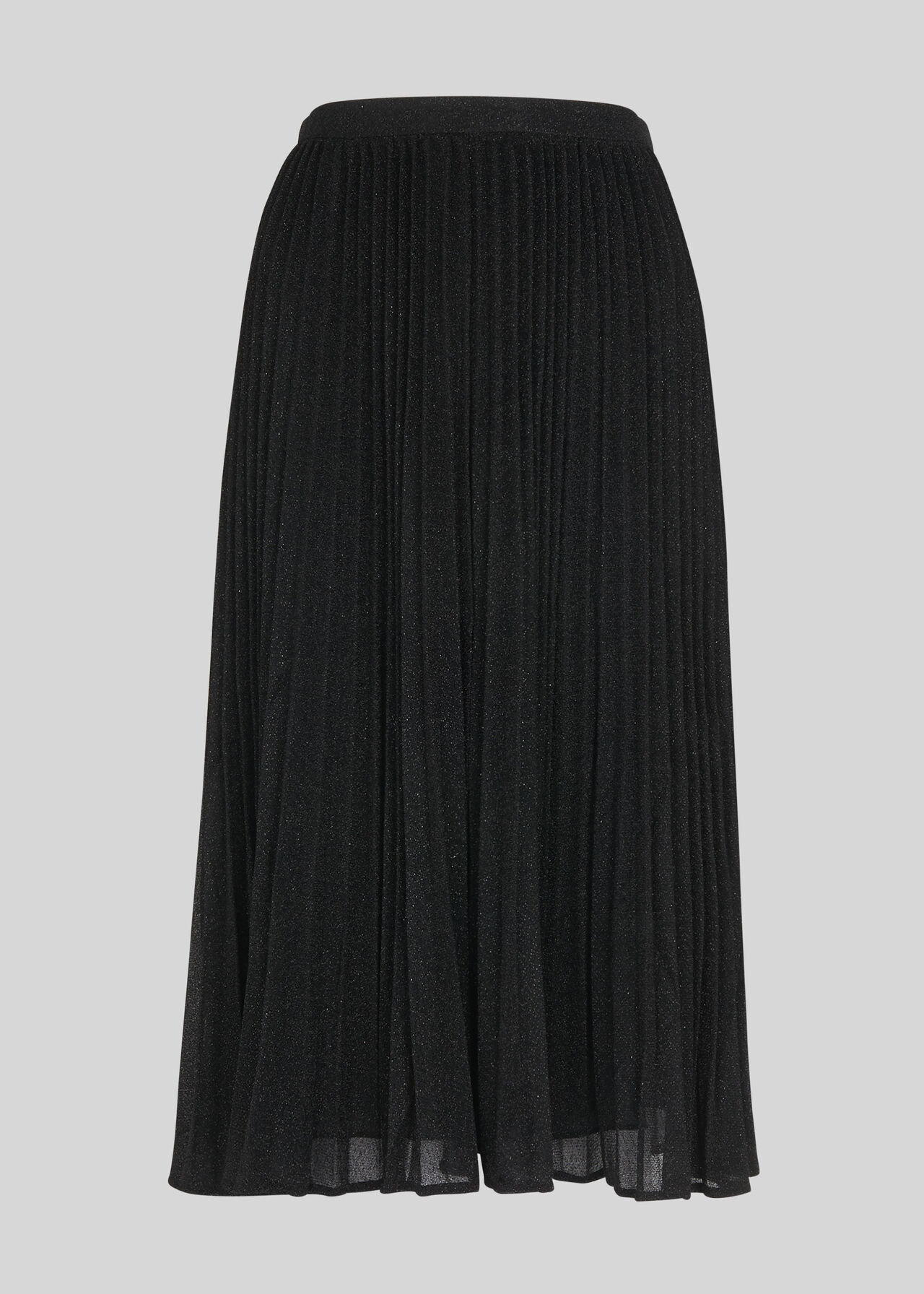 Black Sparkle Pleated Skirt | WHISTLES