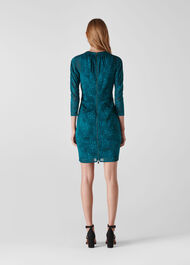 Big Cat Silk Bodycon Teal