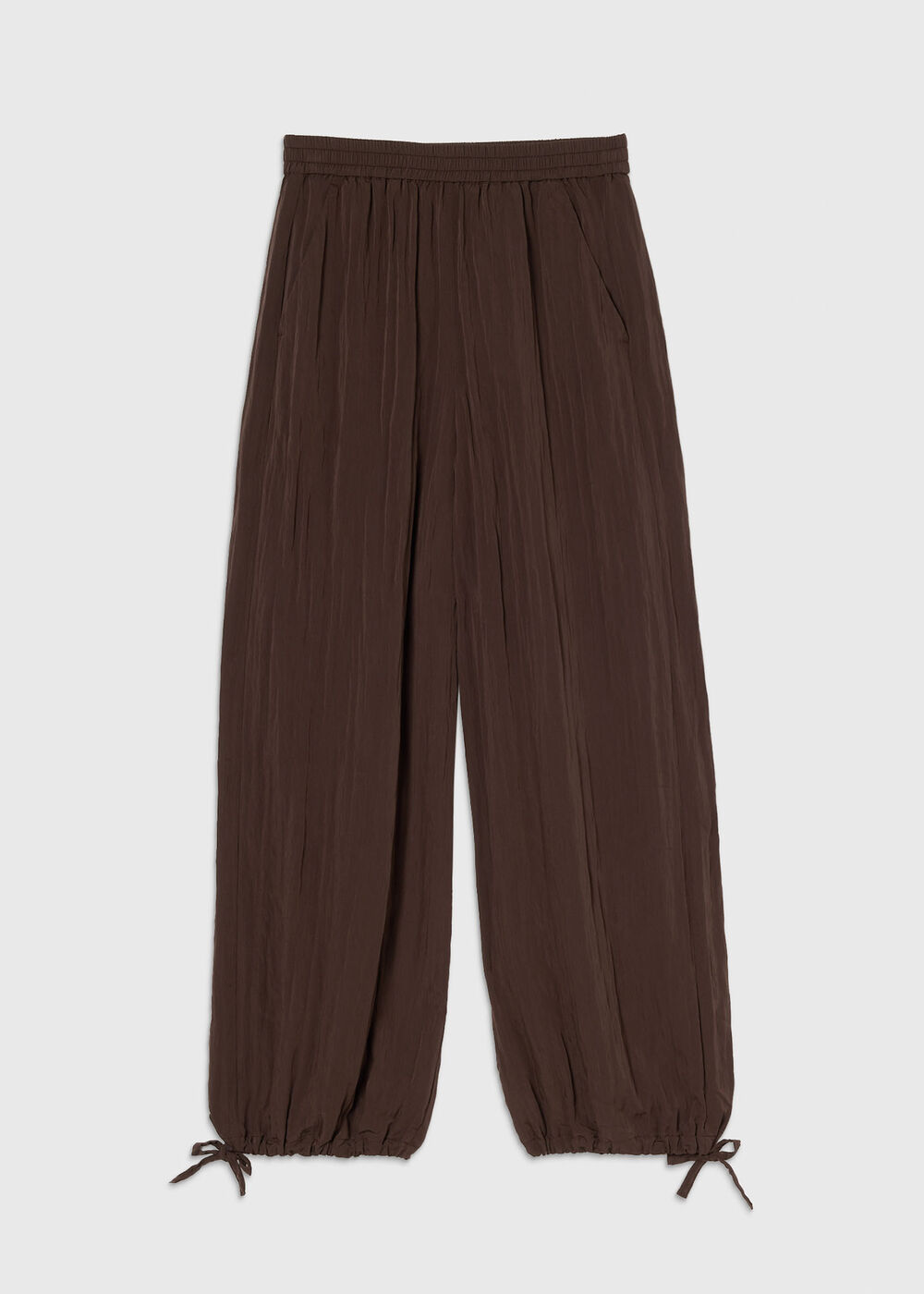 Balloon Tie Hem Trousers