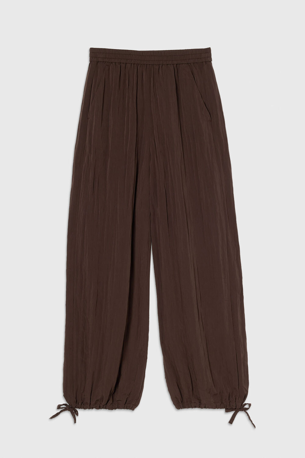 Balloon Tie Hem Trousers