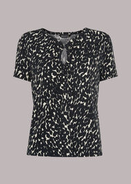 Sahara Cat Keyhole Tee
