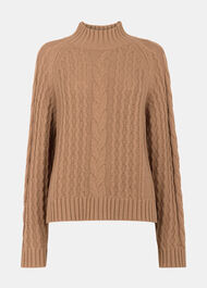 Cable Wool Mix Detail Knit