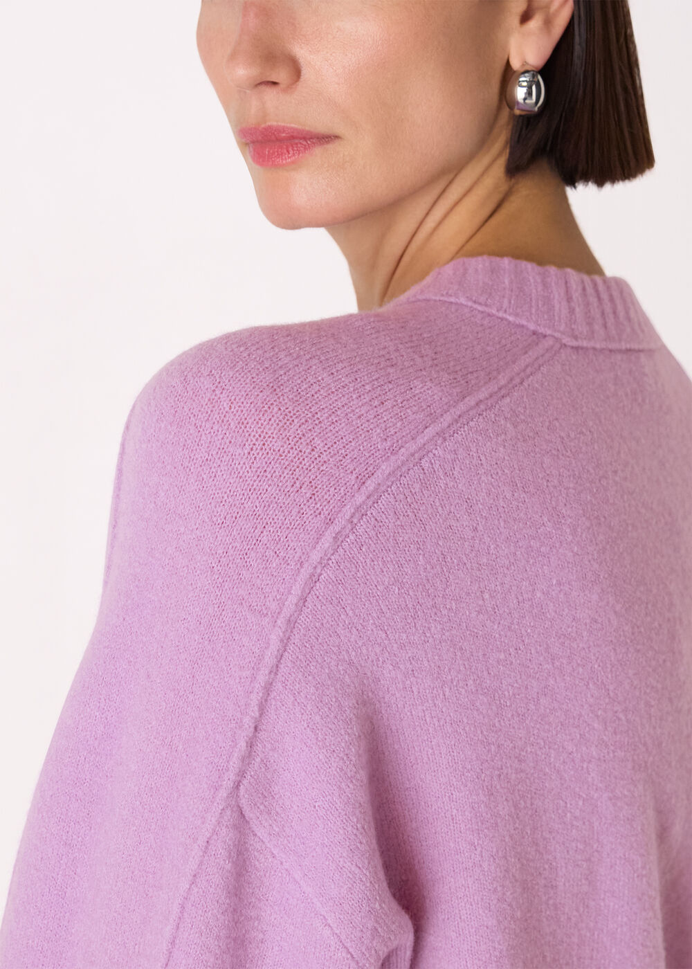 Wool Mix Seam Detail Knit