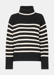 Stripe Wool Roll Neck