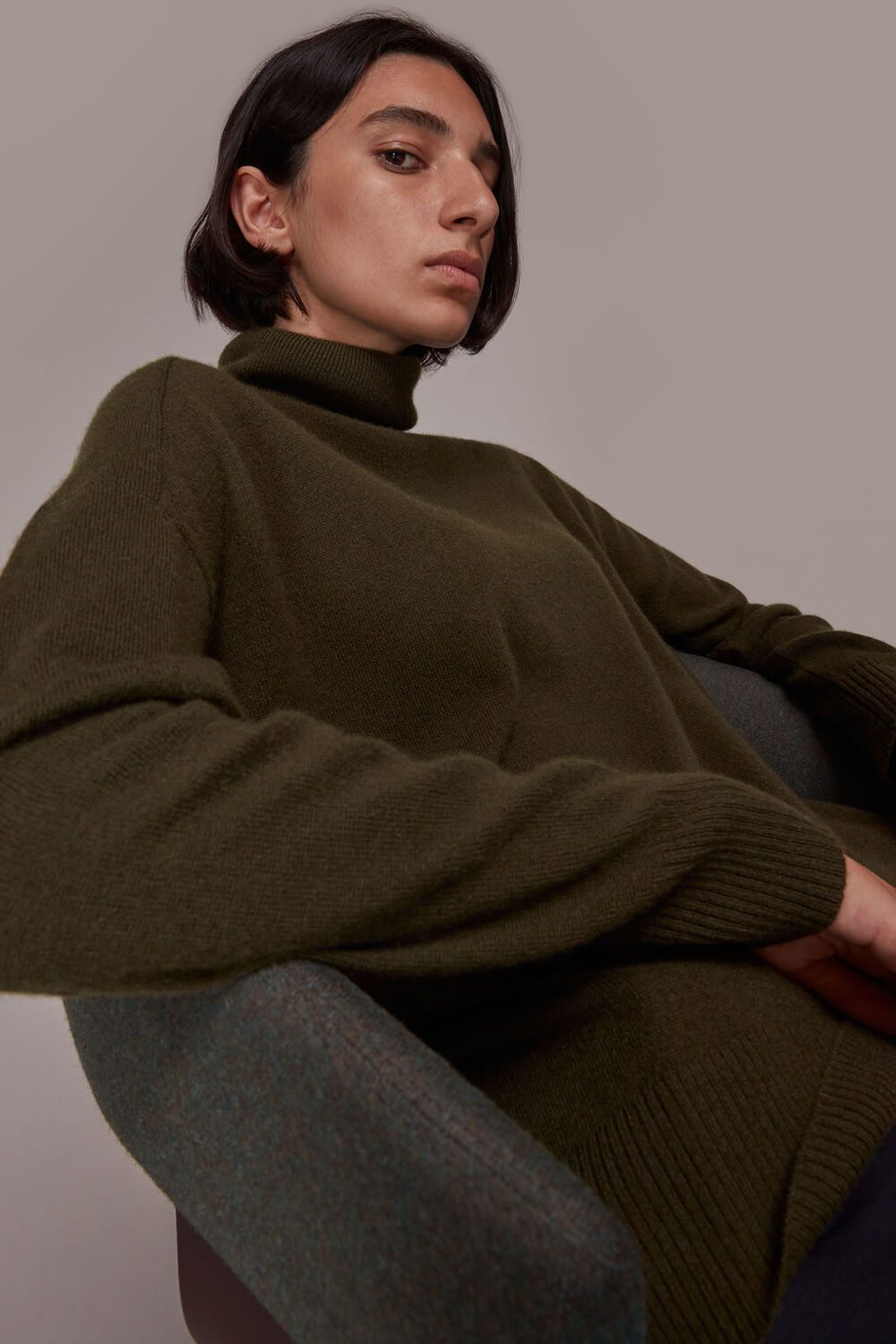 Cashmere Roll Neck Jumper