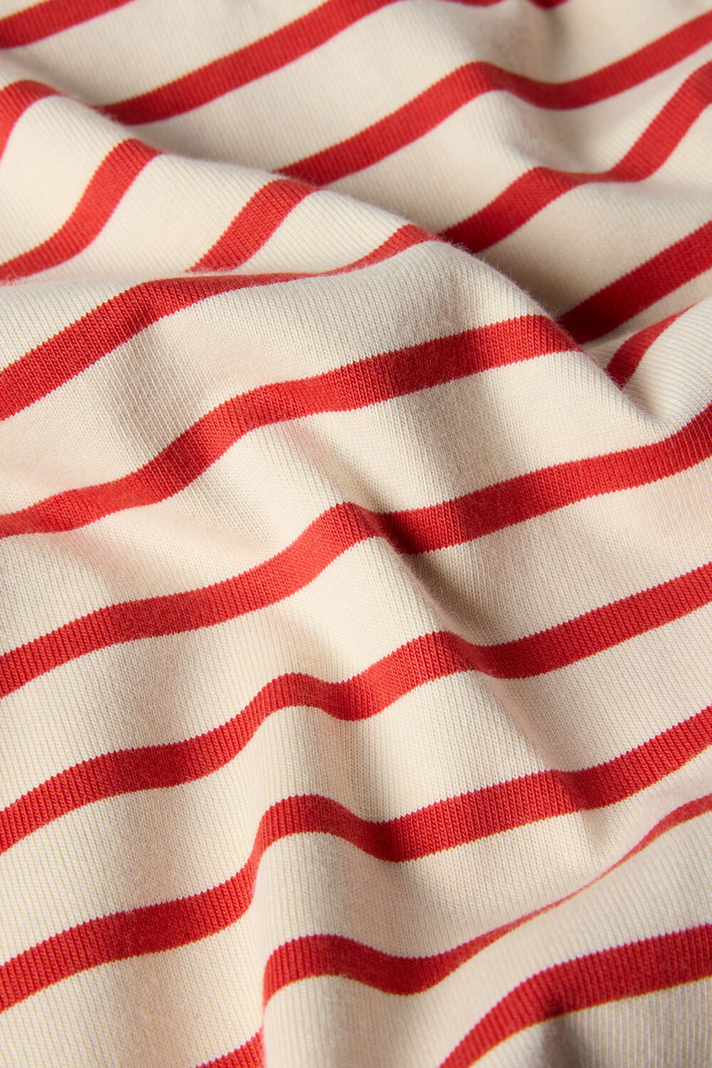 Red Stripe Relaxed Cotton T-shirt