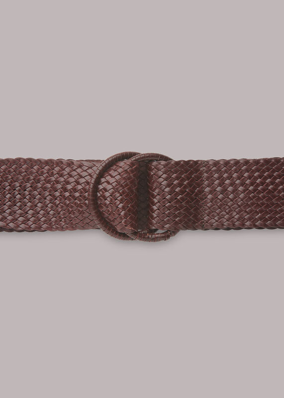 Woven Leather Belt