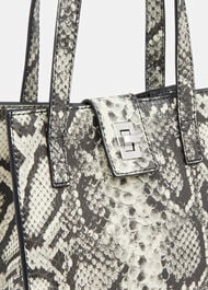 Eben Snake Mini Turn Lock Tote