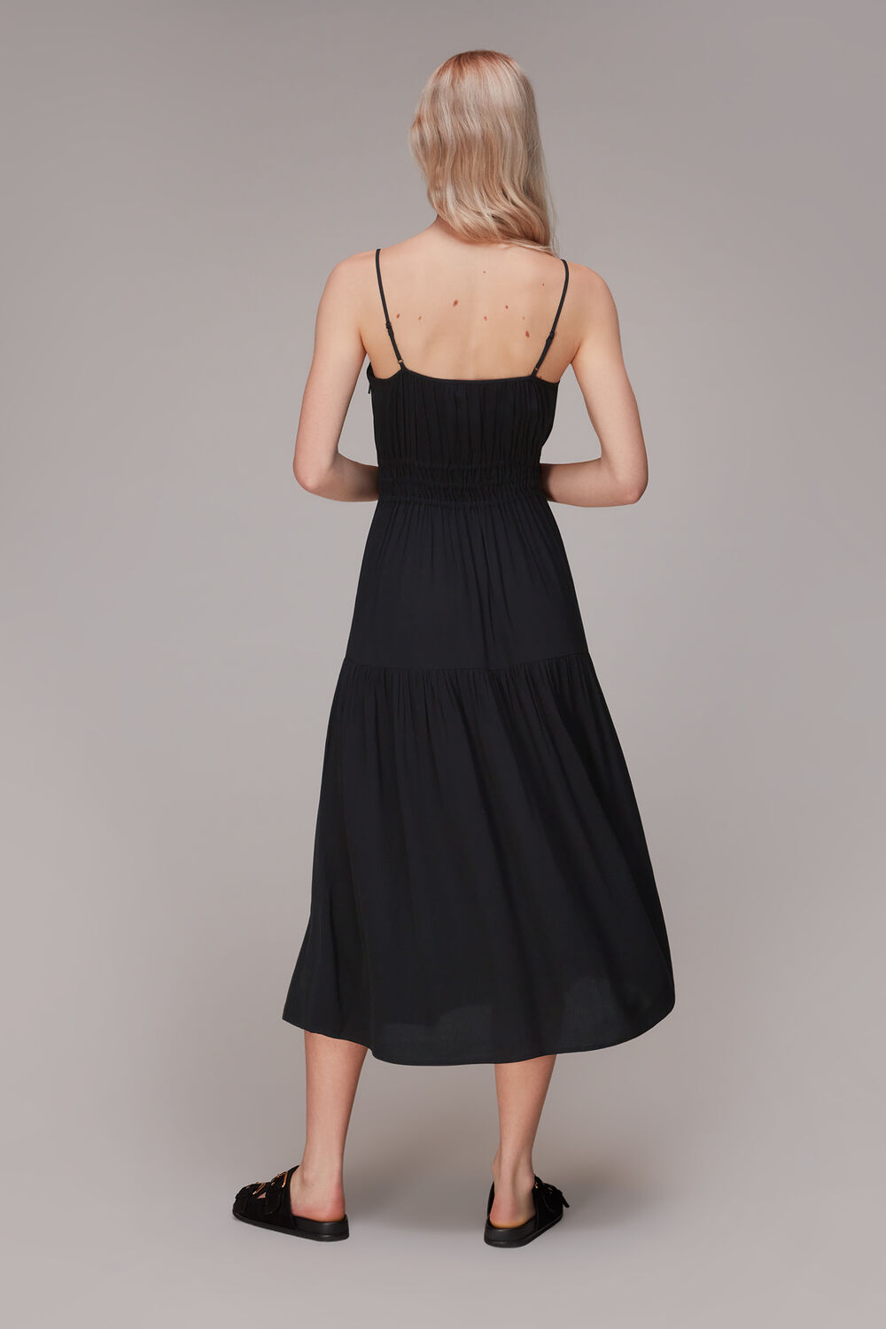 Gracie Crepe Smocked Dress