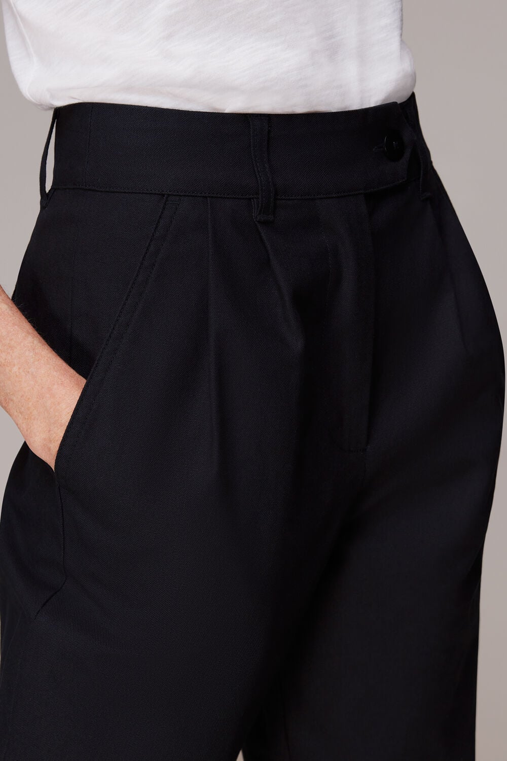 Black Robyn Cotton Trouser