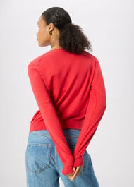 V Neck Linen Cardigan