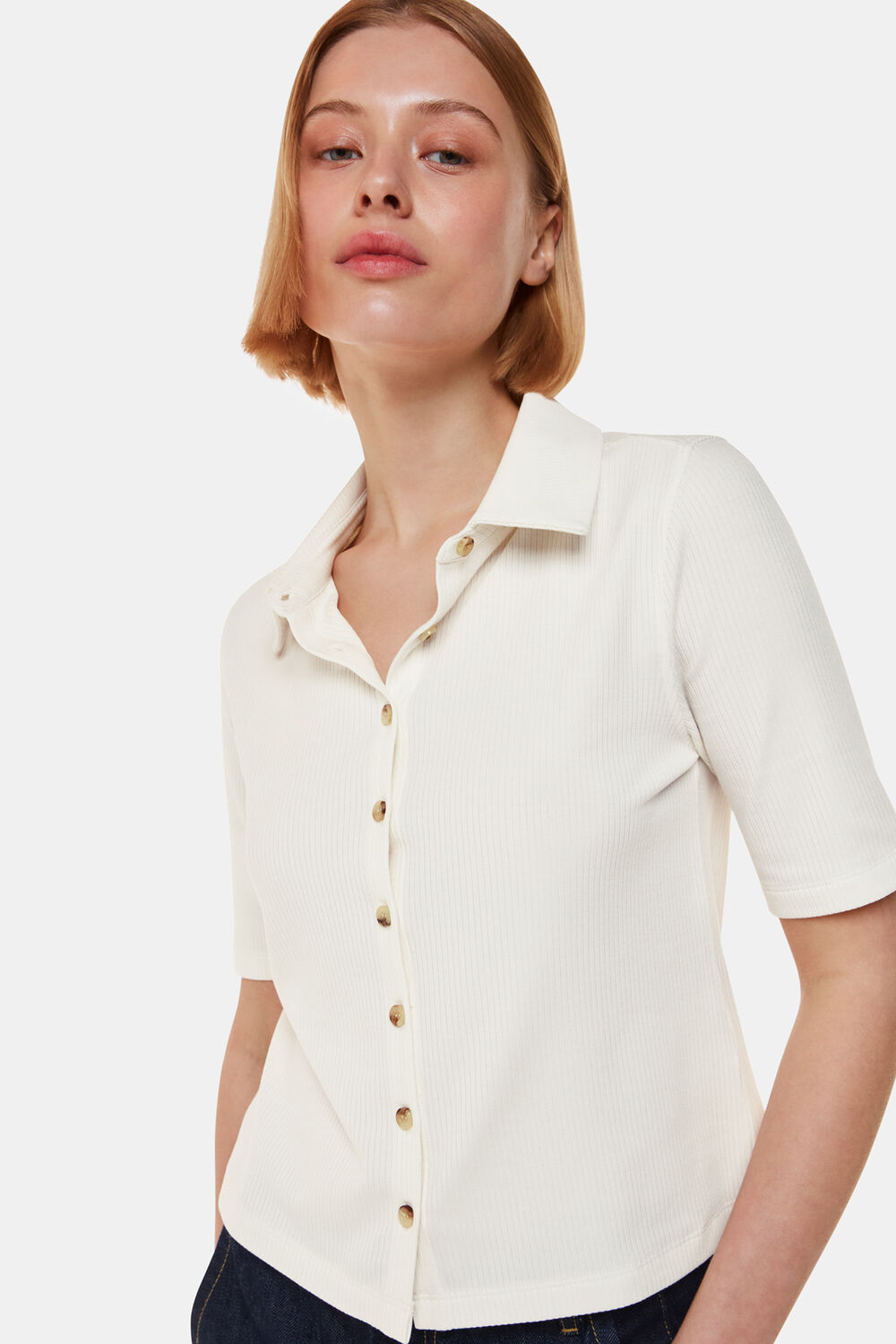 Grace Ribbed Polo