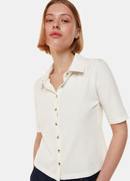 Grace Ribbed Polo