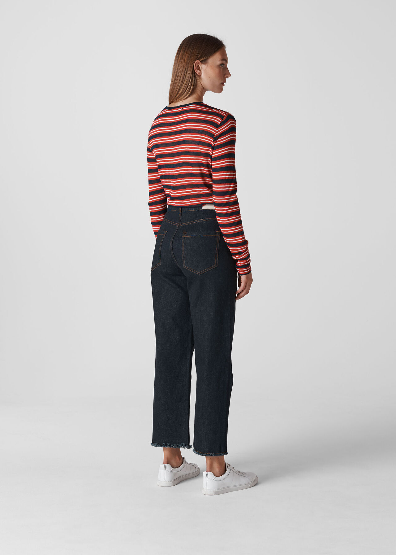 Essential Stripe Top Red/Multi