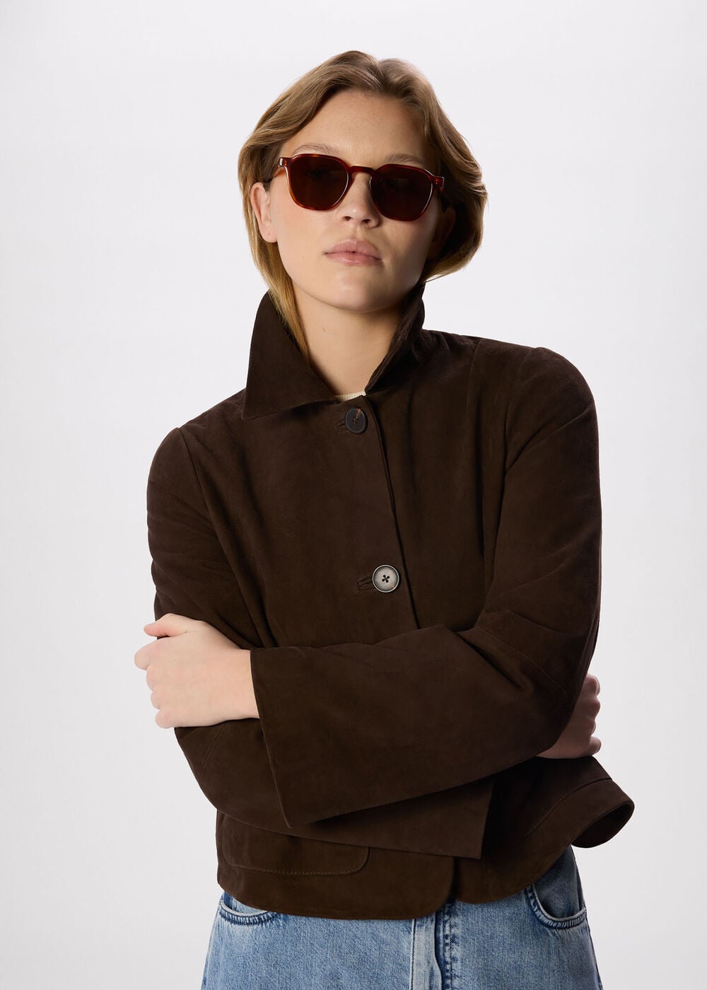 Brown Soft Square Sunglasses