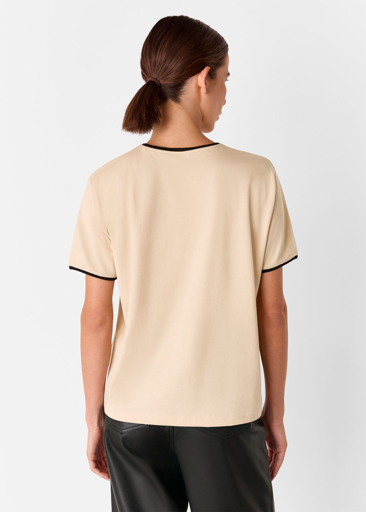 Contrast Piping Detail Tee