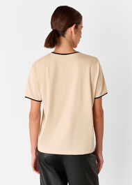 Contrast Piping Detail Tee