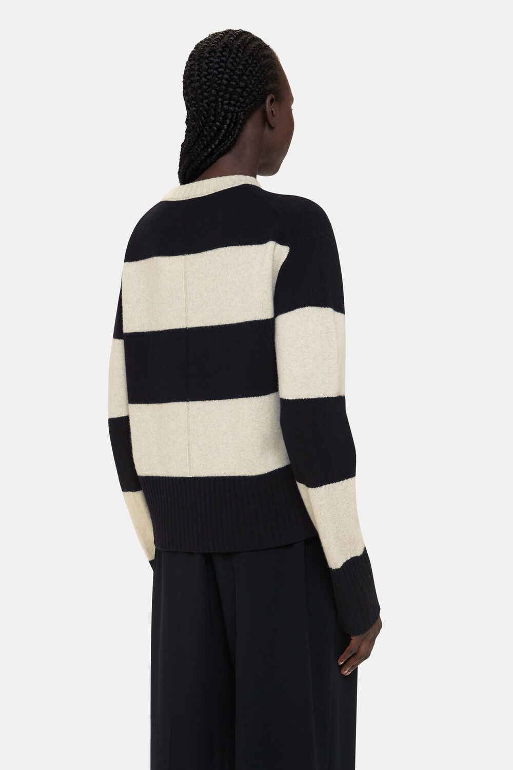 Wool Block Stripe Jumper