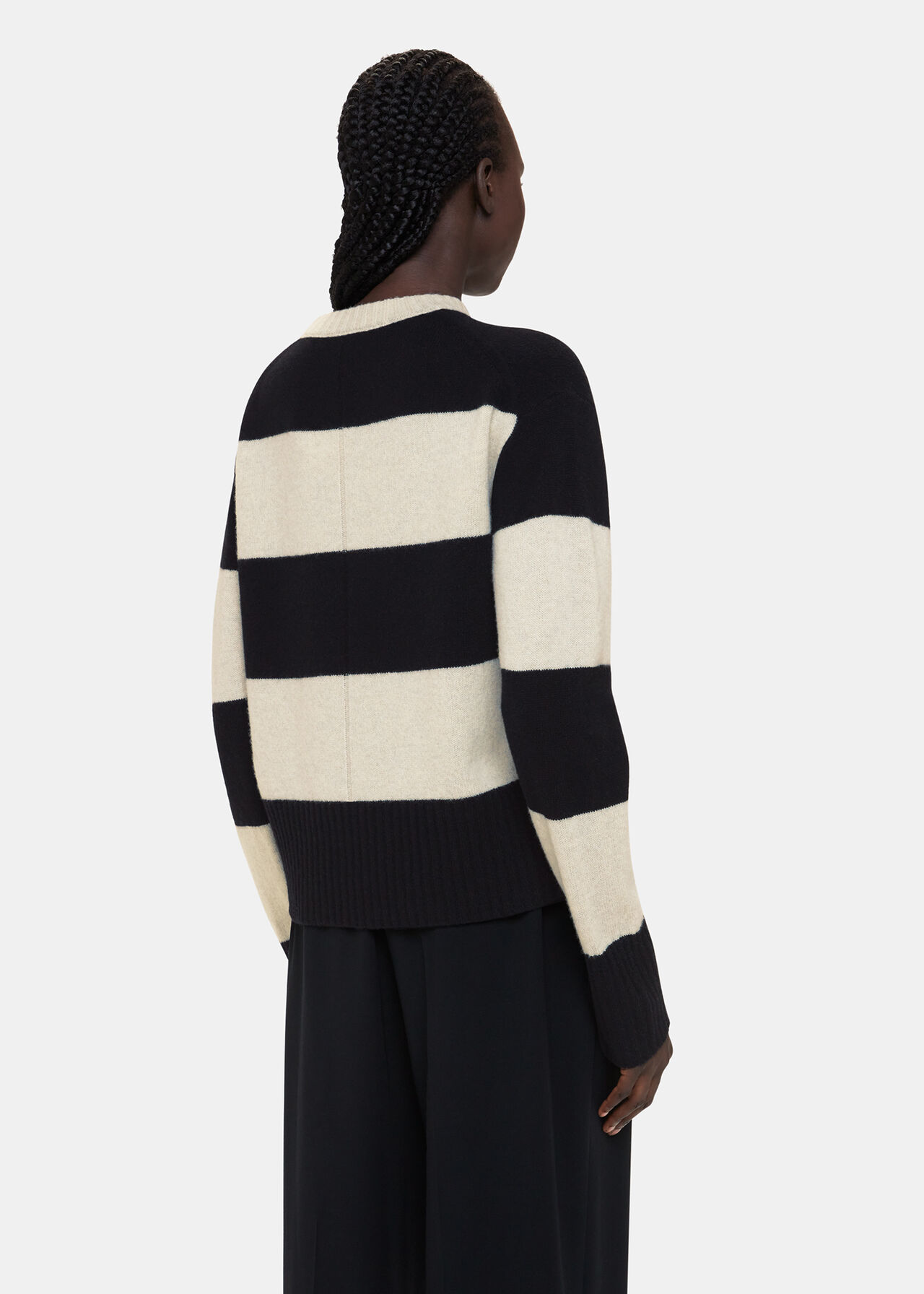 Wool Block Stripe Jumper