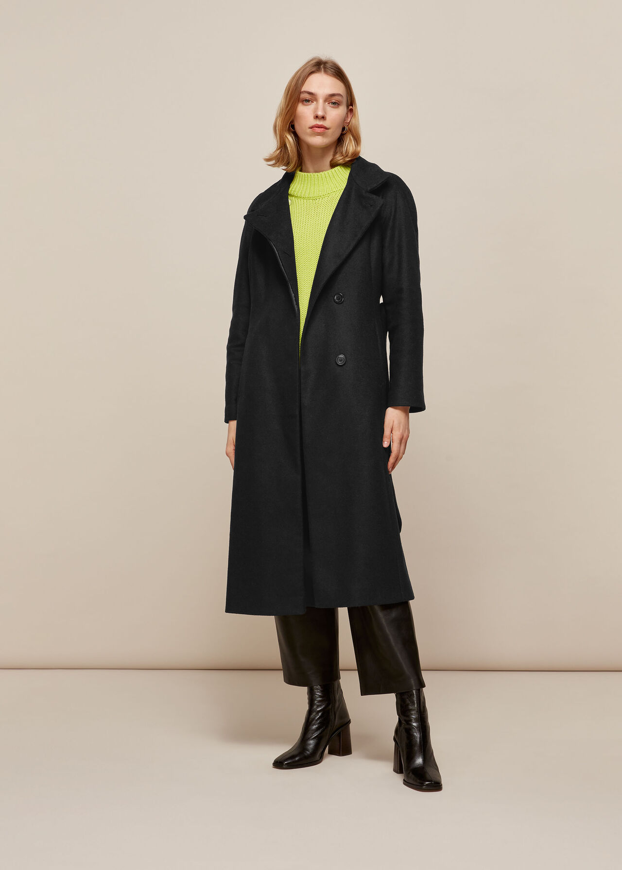 Funnel Neck Coat