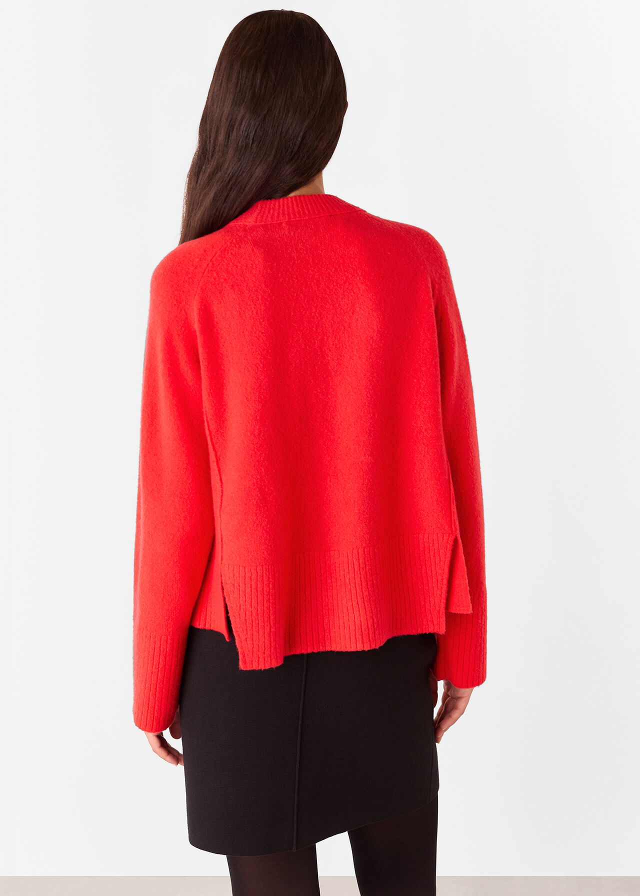 Wool Mix Side Split Knit