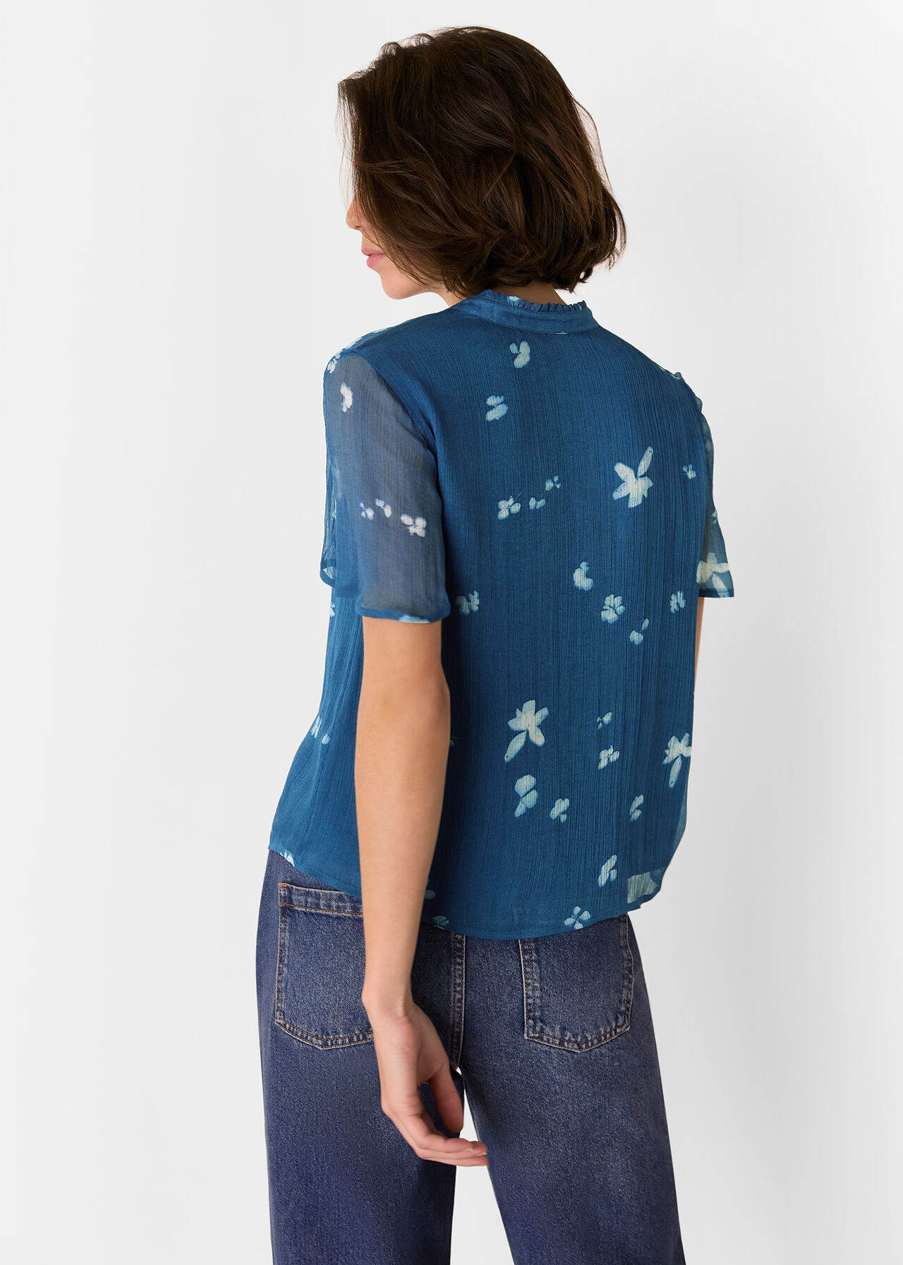 Whistles Sun Bleached Floral Blouse
