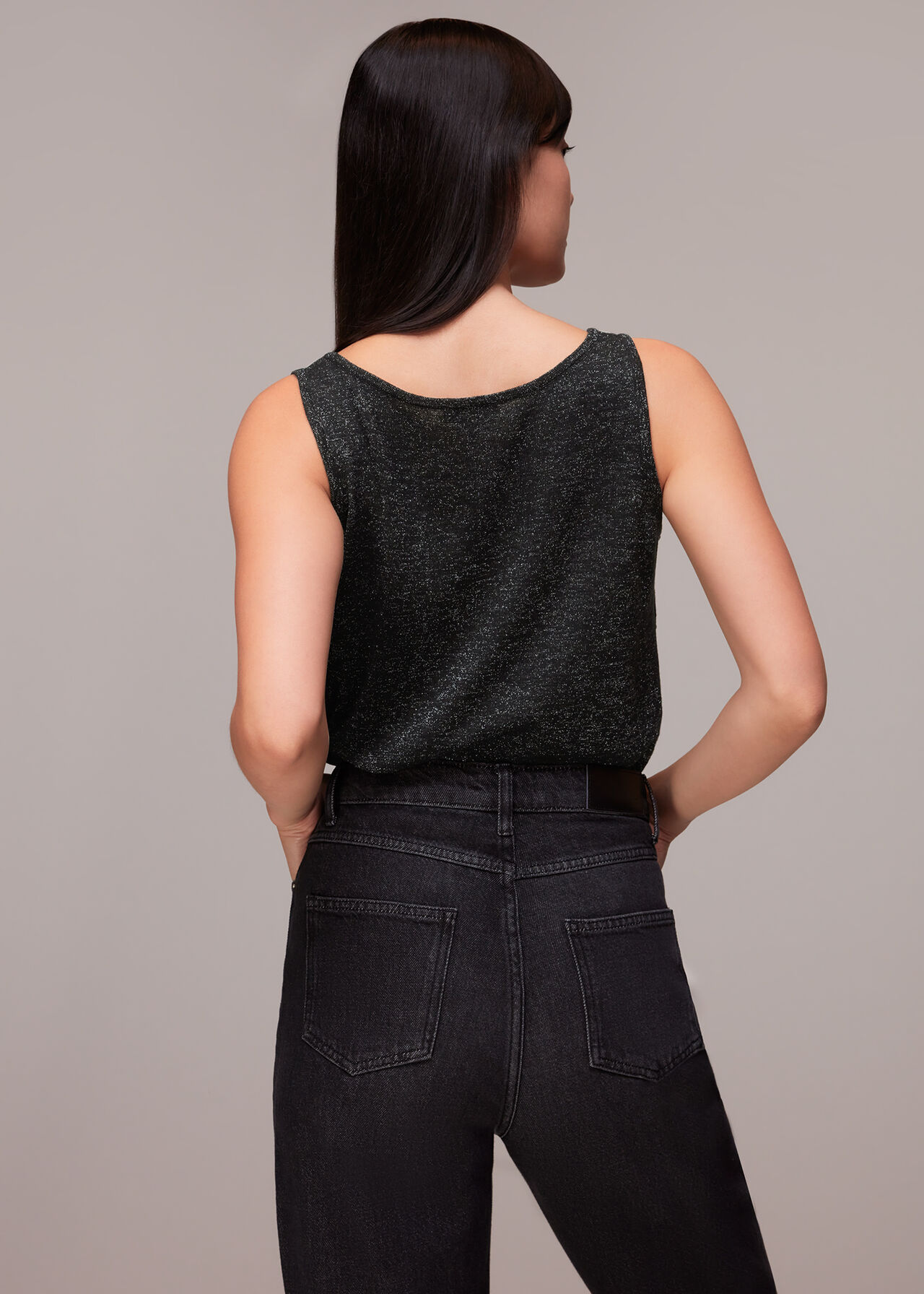 Sparkle Square Neck Knit
