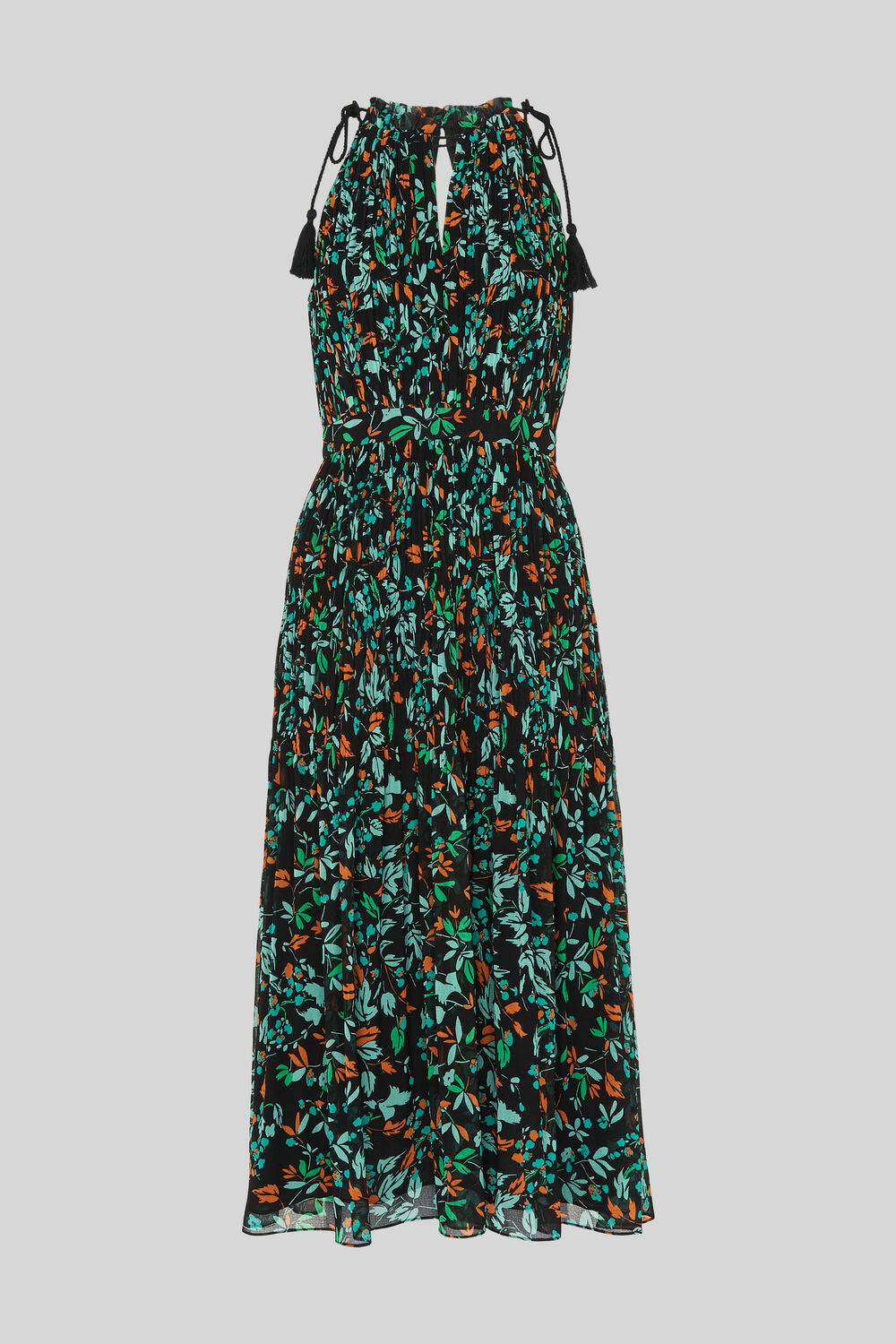 Forest Floral Halter Dress