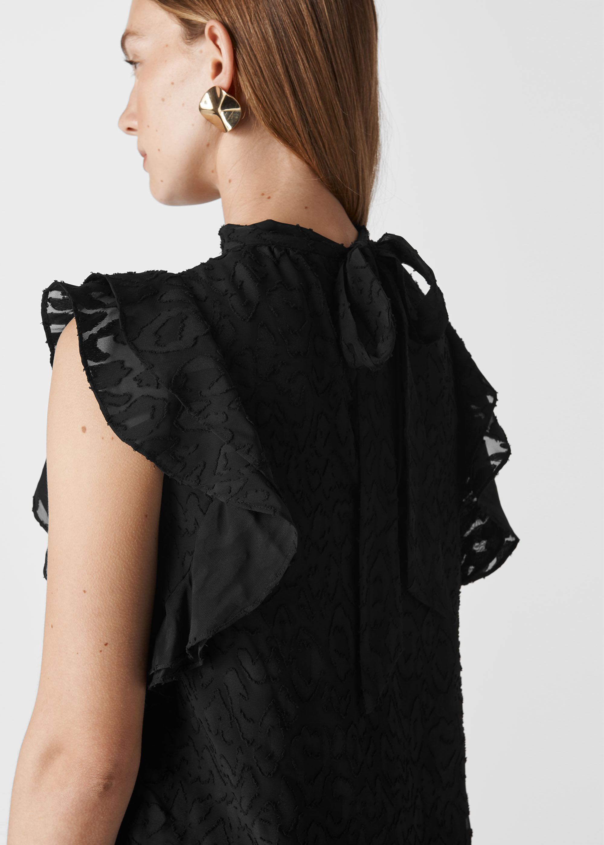 Whistles animal devore pleated dress on sale