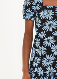 Daisy Print Poplin Dress