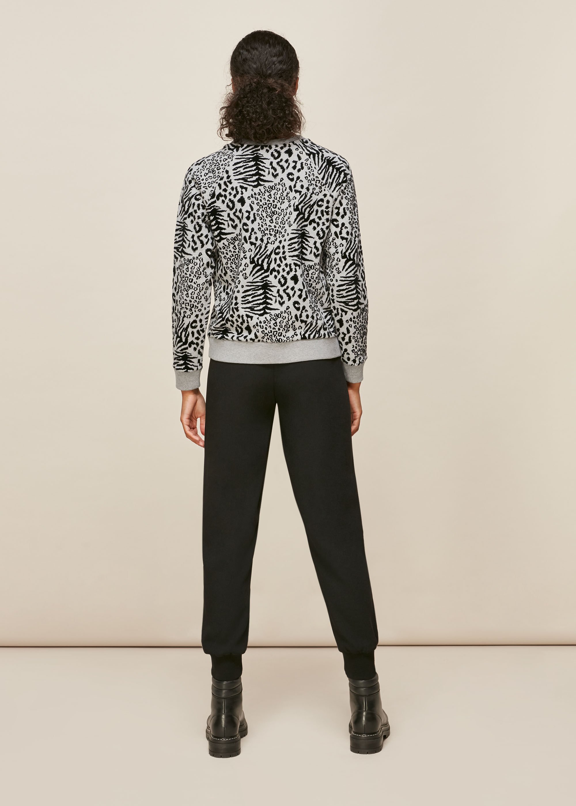 Whistles deals leopard sweatshirt