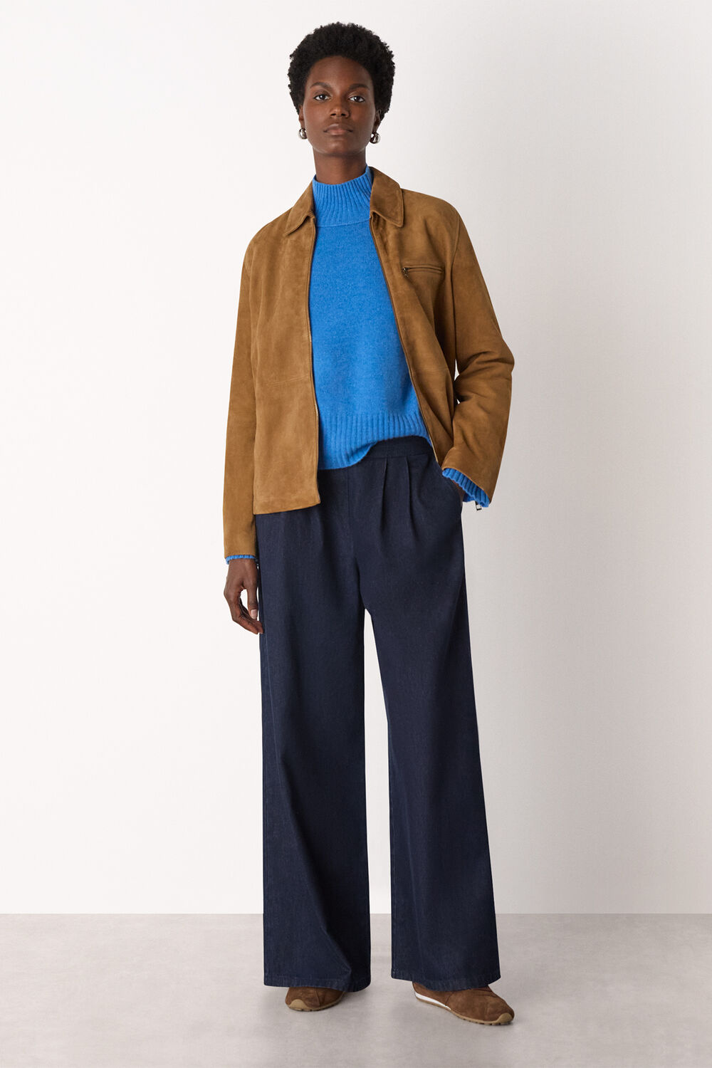 Wool Funnel Neck Knit