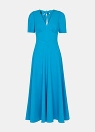 Panel Detail V-Neck Maxi Dress