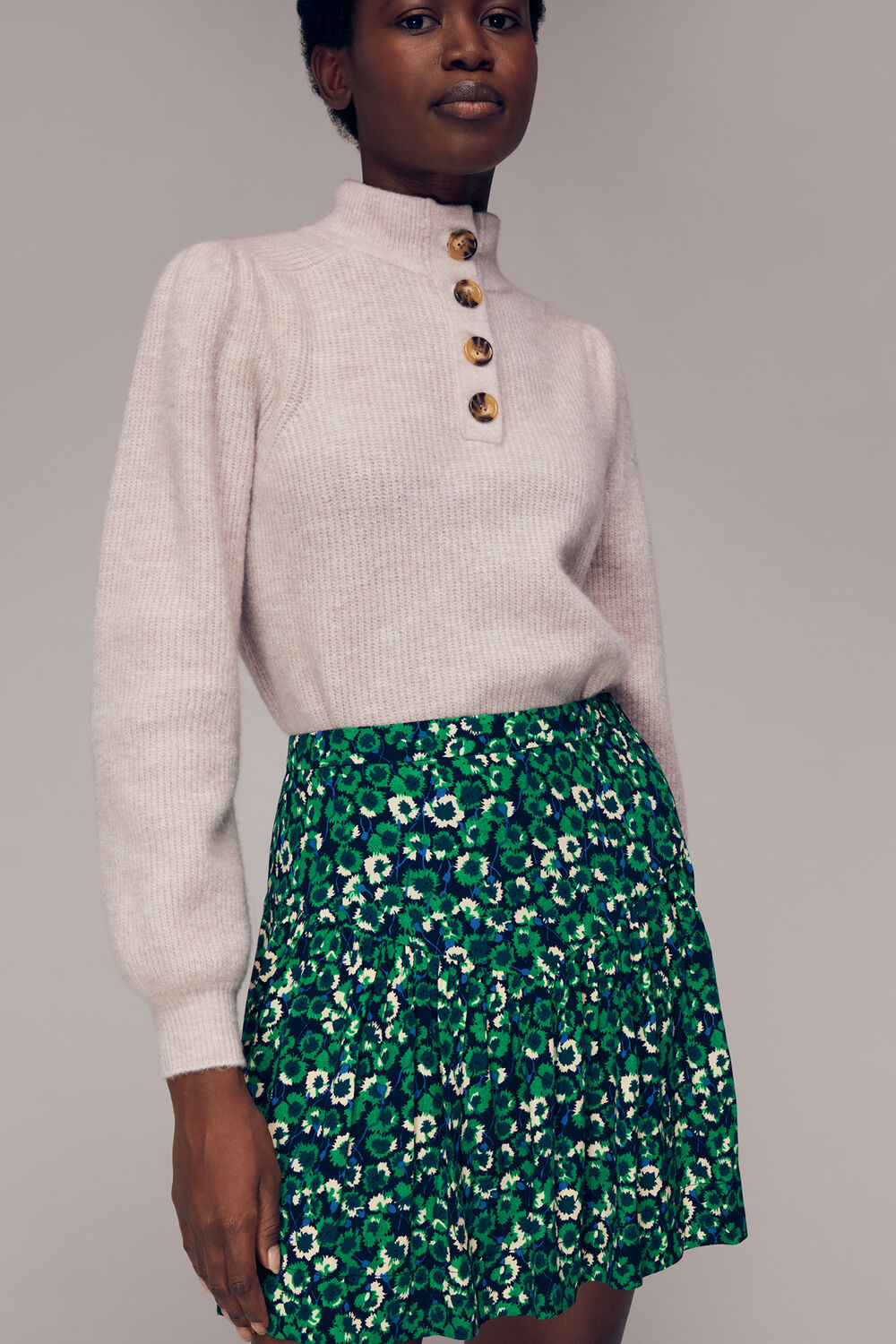 Dandelion Floral Flippy Skirt