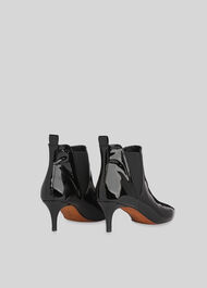 Orley Patent Kitten Heel Boot Black