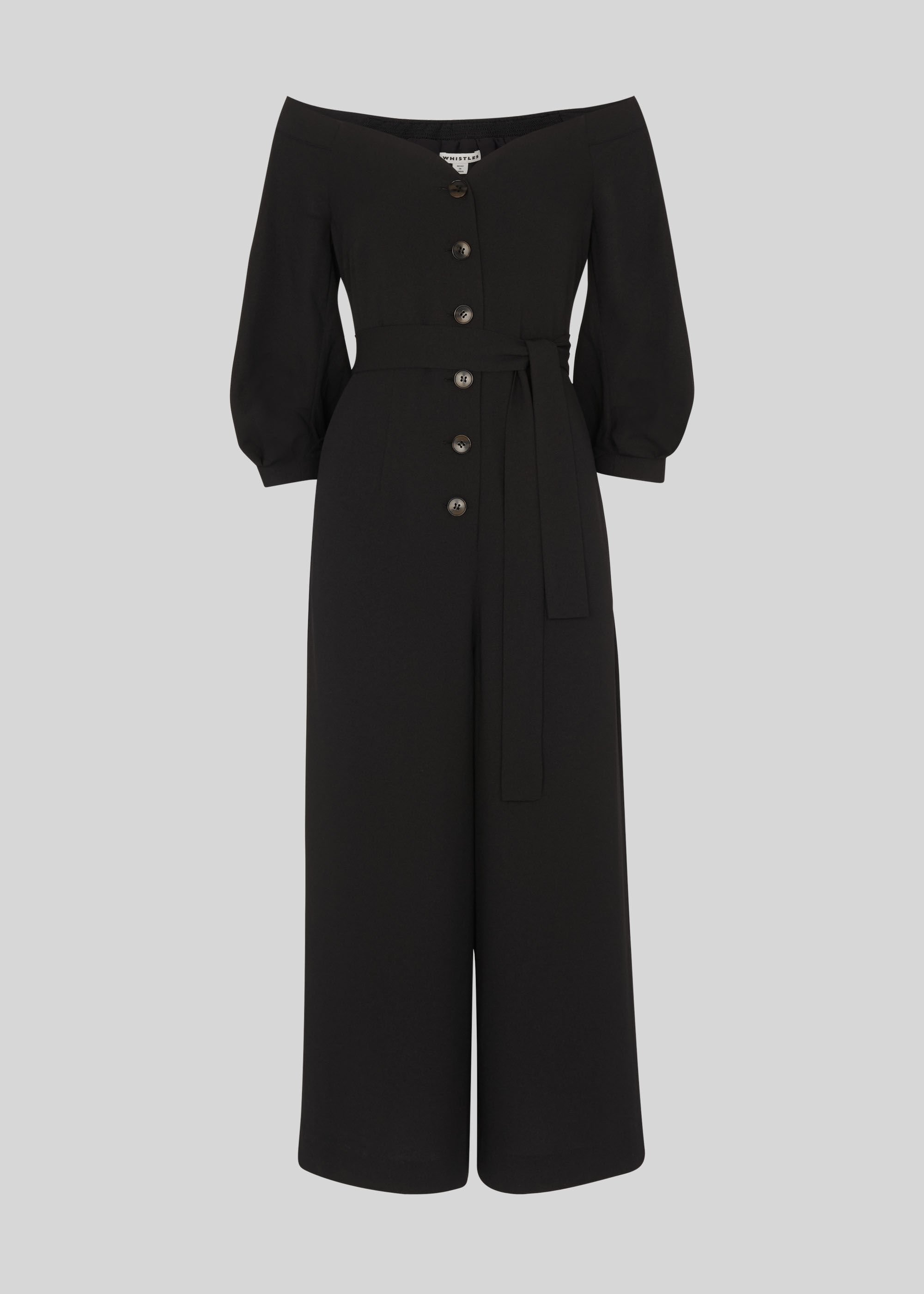Whistles carina shop off shoulder jumpsuit