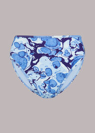 Marble Print Bikini Bottom