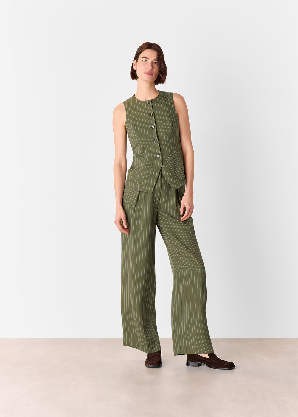 Lottie Pinstripe Waistcoat